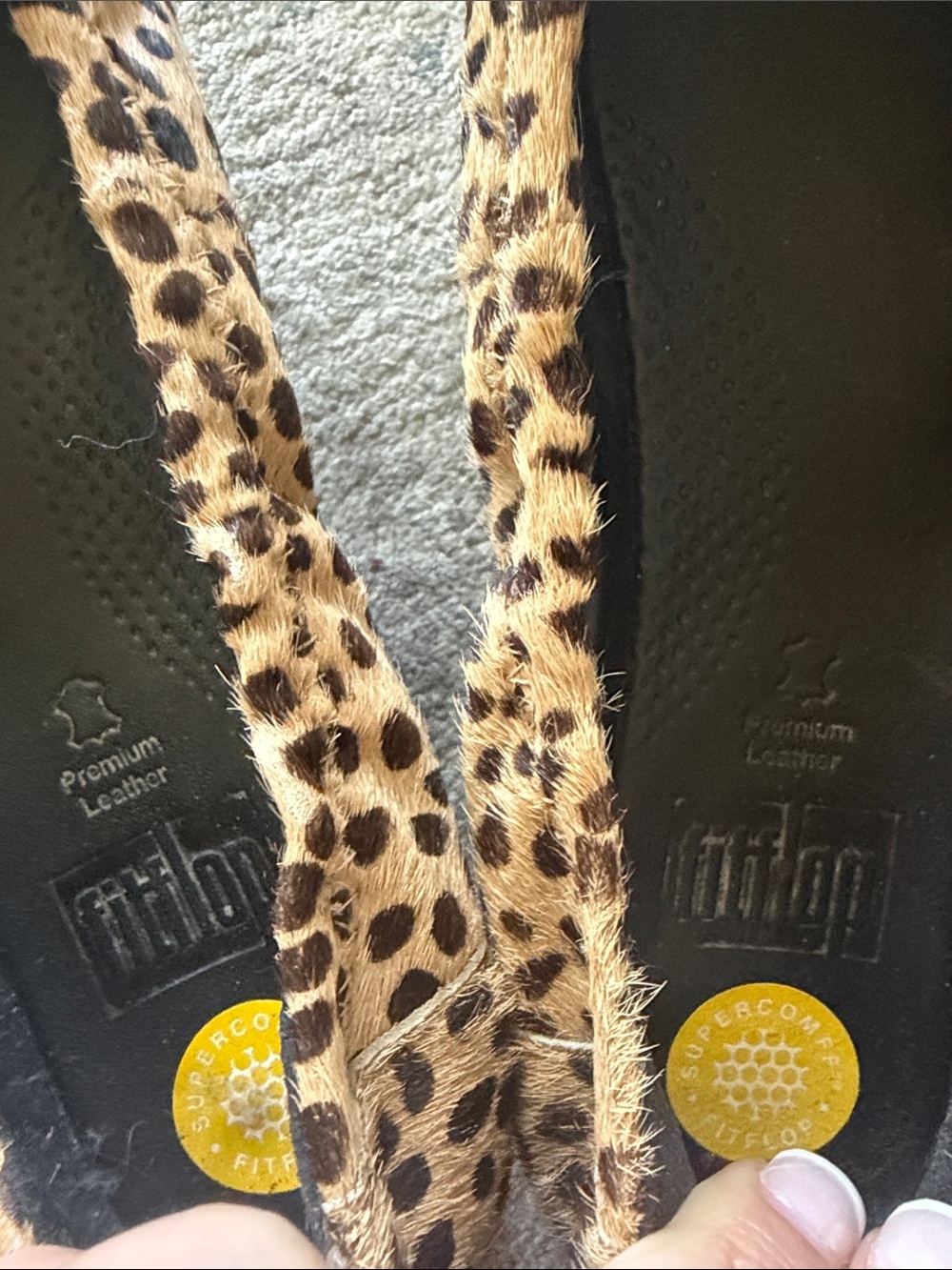 FIT FLOP Leopard Print Women's Ballet Flats - Tan and Black Sz 8 EU 39 - Picture 5 of 7